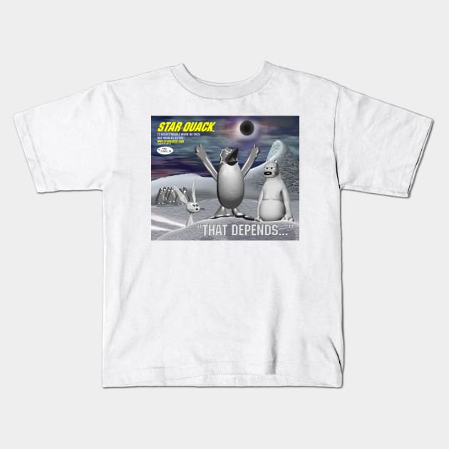 Star Quack planet Polaria Kids T-Shirt by Big Hit Comics